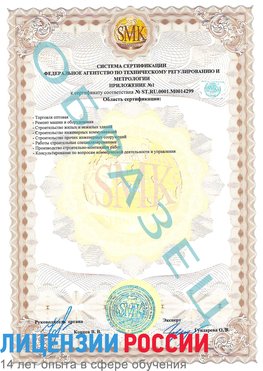 Образец сертификата соответствия (приложение) Мурманск Сертификат ISO 14001